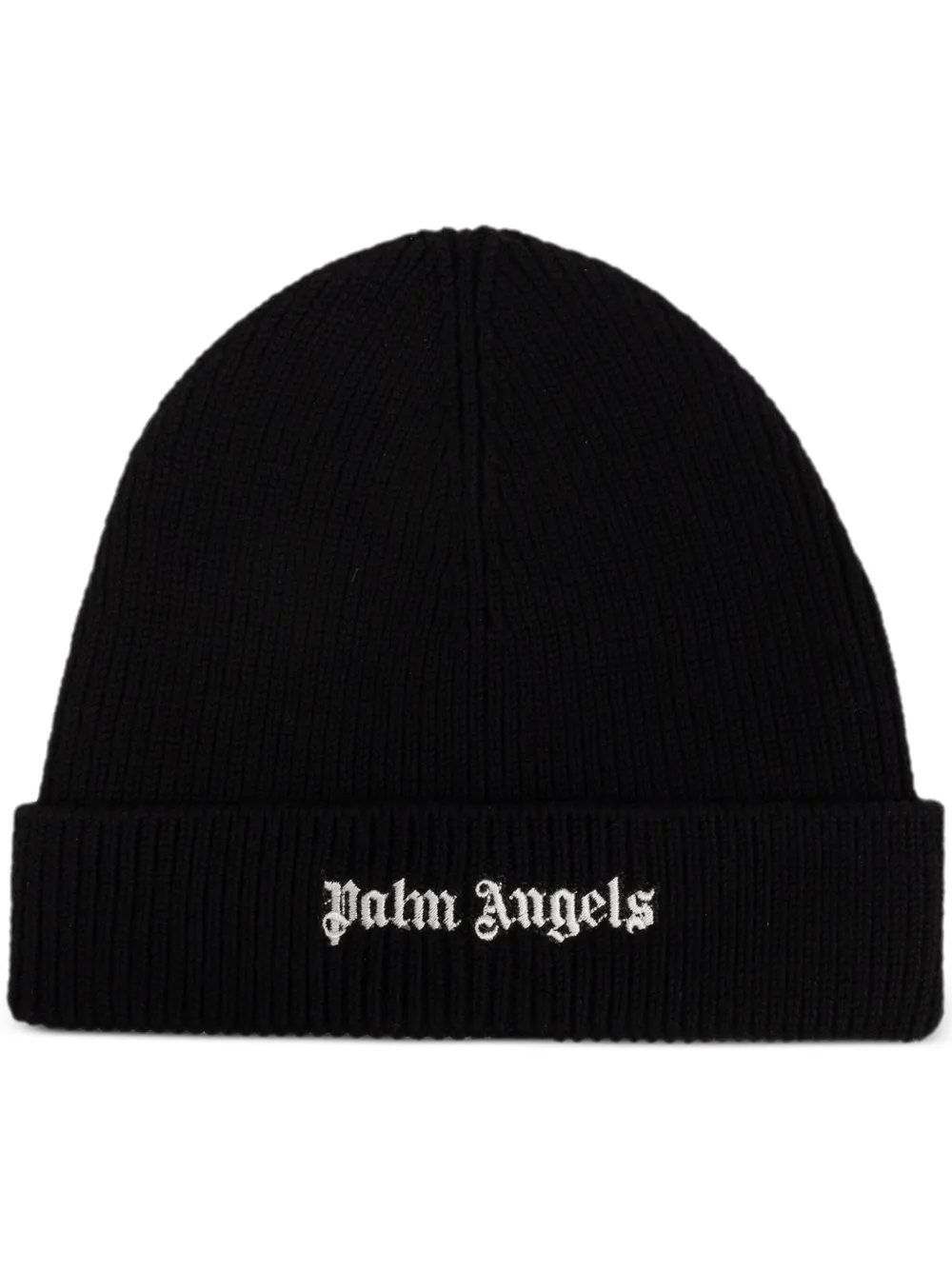 

Шапка бини с вышитым логотипом Palm Angels, черный