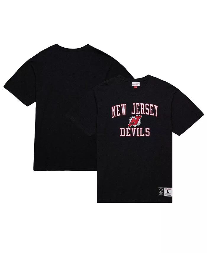 

Мужская черная футболка New Jersey Devils Legendary Slub Mitchell & Ness