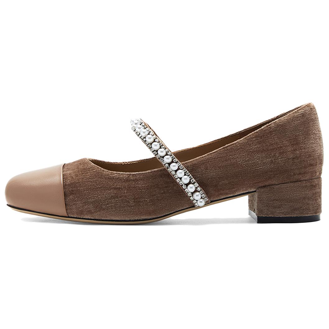 NINE WEST Черно-серые женские туфли Мэри Джейн на массивном каблуке 3,5 см, цвет Black Gray — фото 3