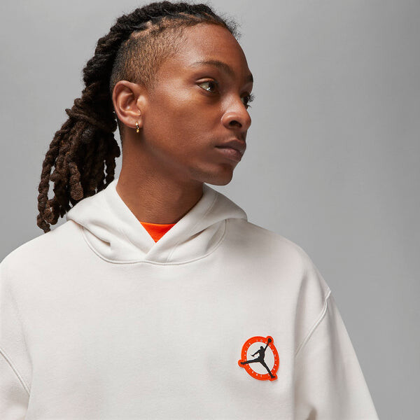 Толстовка Air Jordan Flight Mvp Graphic Fleece Hoodie 'Phantom', белый — фото 2