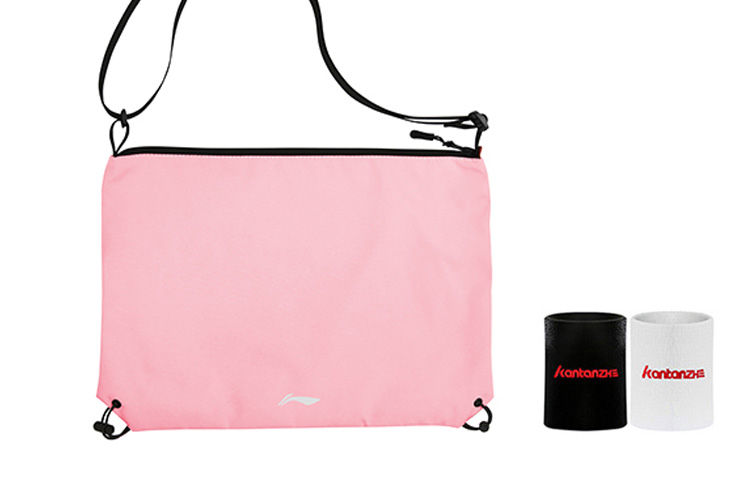 

LINING Полиэстеровая кроссбоди сумка через плечо унисекс розовая