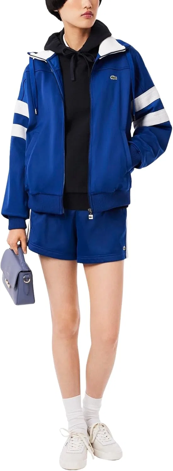 Худи Lacoste Piqué Abysm, из органического хлопка, синий — фото 4