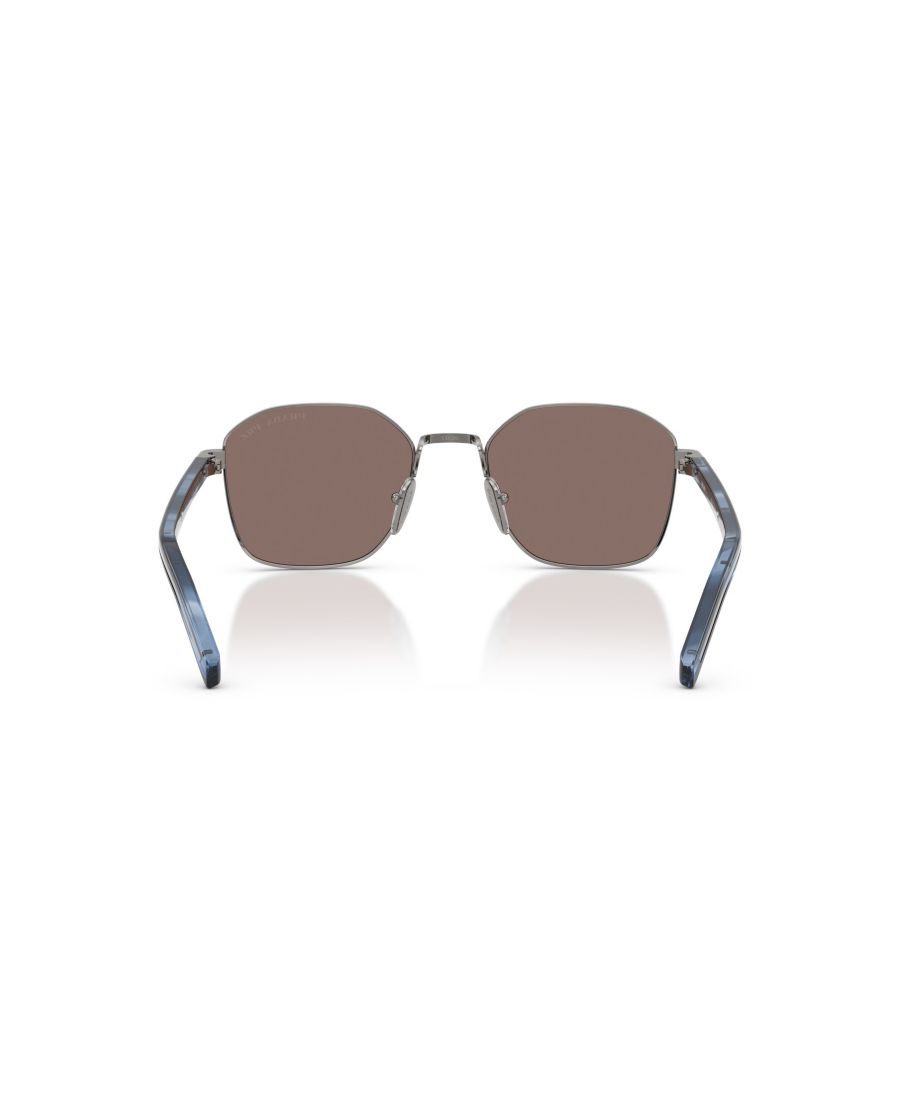 Мужские поляризованные солнцезащитные очки, PR C50S PRADA, Gunmetal, Brown — фото 3