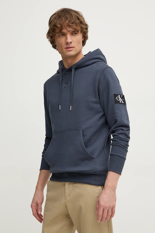

Хлопковая толстовка Calvin Klein Jeans, синий