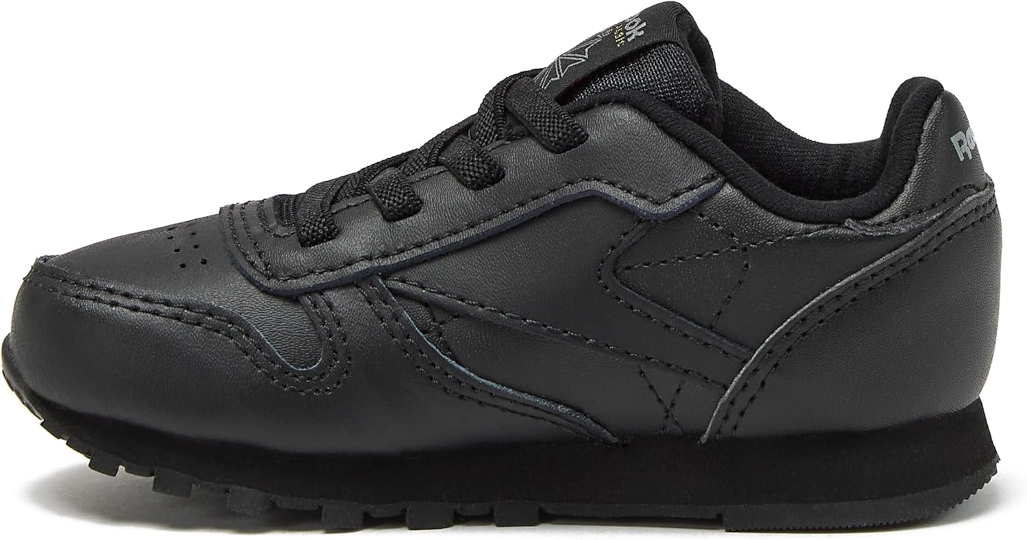 Кроссовки Reebok Classic Leather для детей и подростков, унисекс, для девочек и мальчиков, малышей, детей младшего или старшего возраста, черный — фото 3