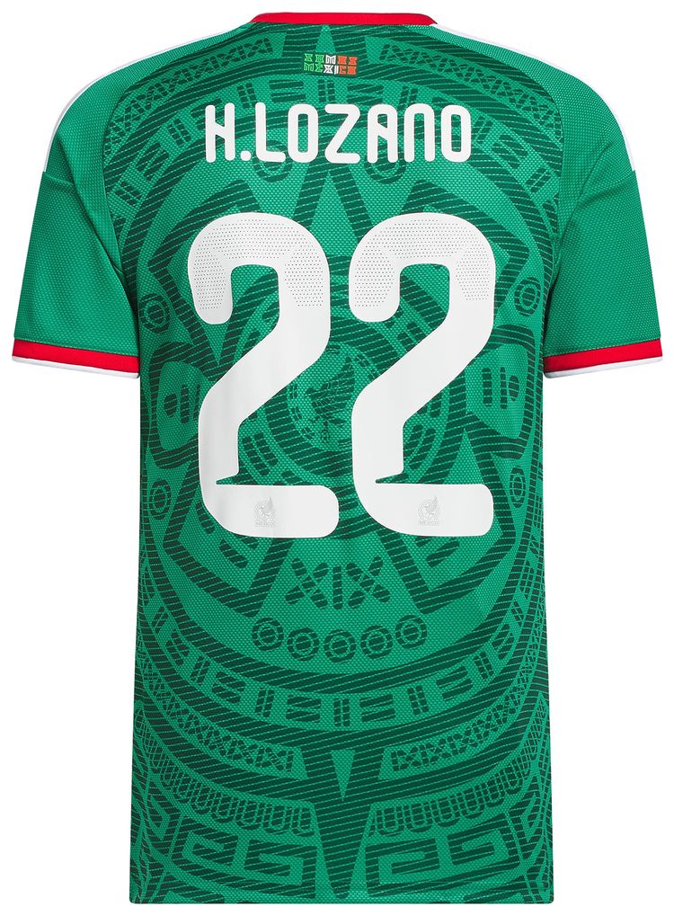 Домашняя футболка Adidas Mexico 26 Лосано, зеленый — фото 2