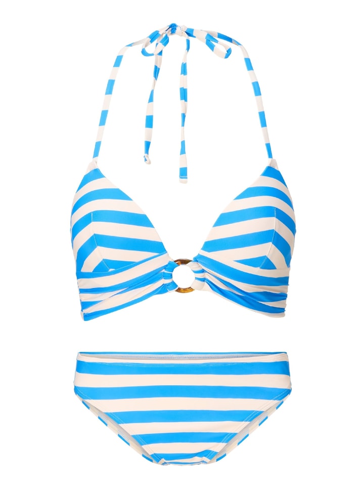 

Linga Dore Комплект бикини с подкладкой «Треугольник» в синюю полоску Ortensia