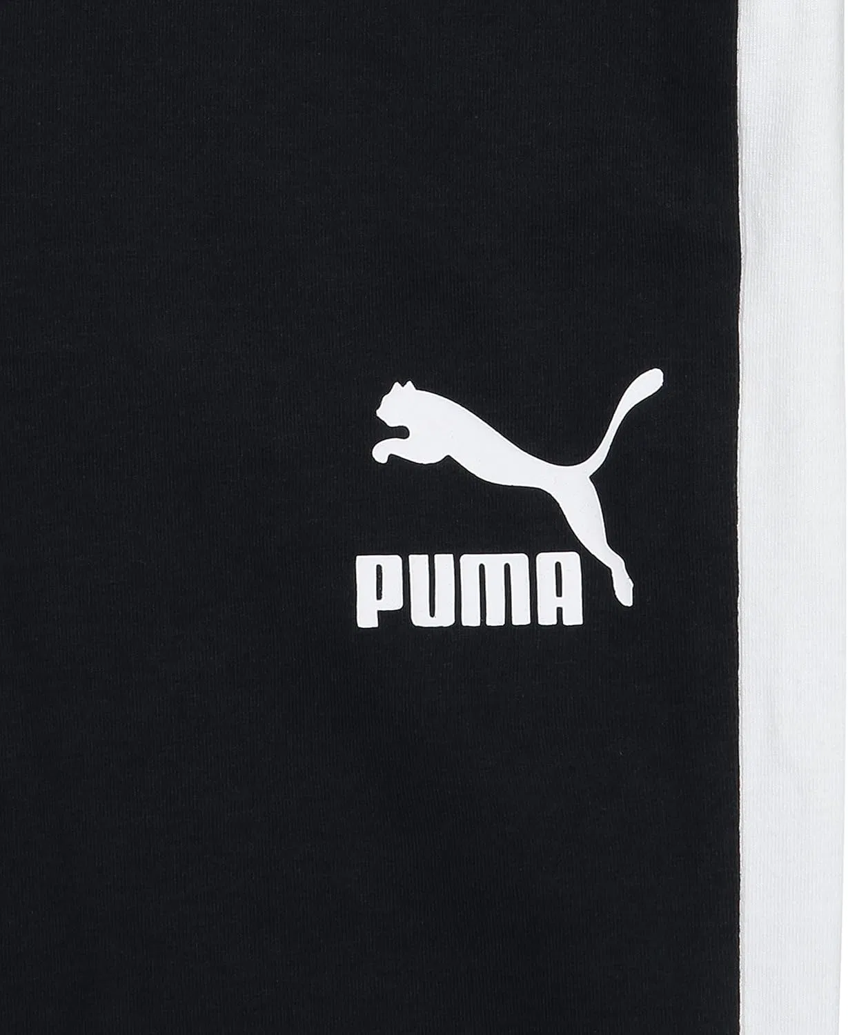 Детские спортивные брюки Puma T7 Core Pack из французской махровой ткани, черный — фото 3