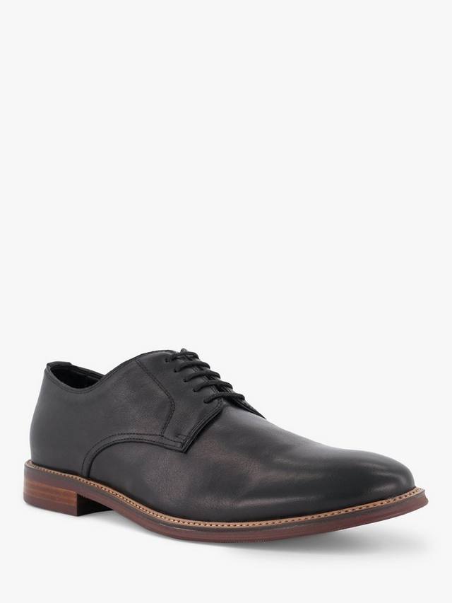 Кожаные туфли на шнуровке stanley широкого покроя Dune, цвет Black-leather — фото 2