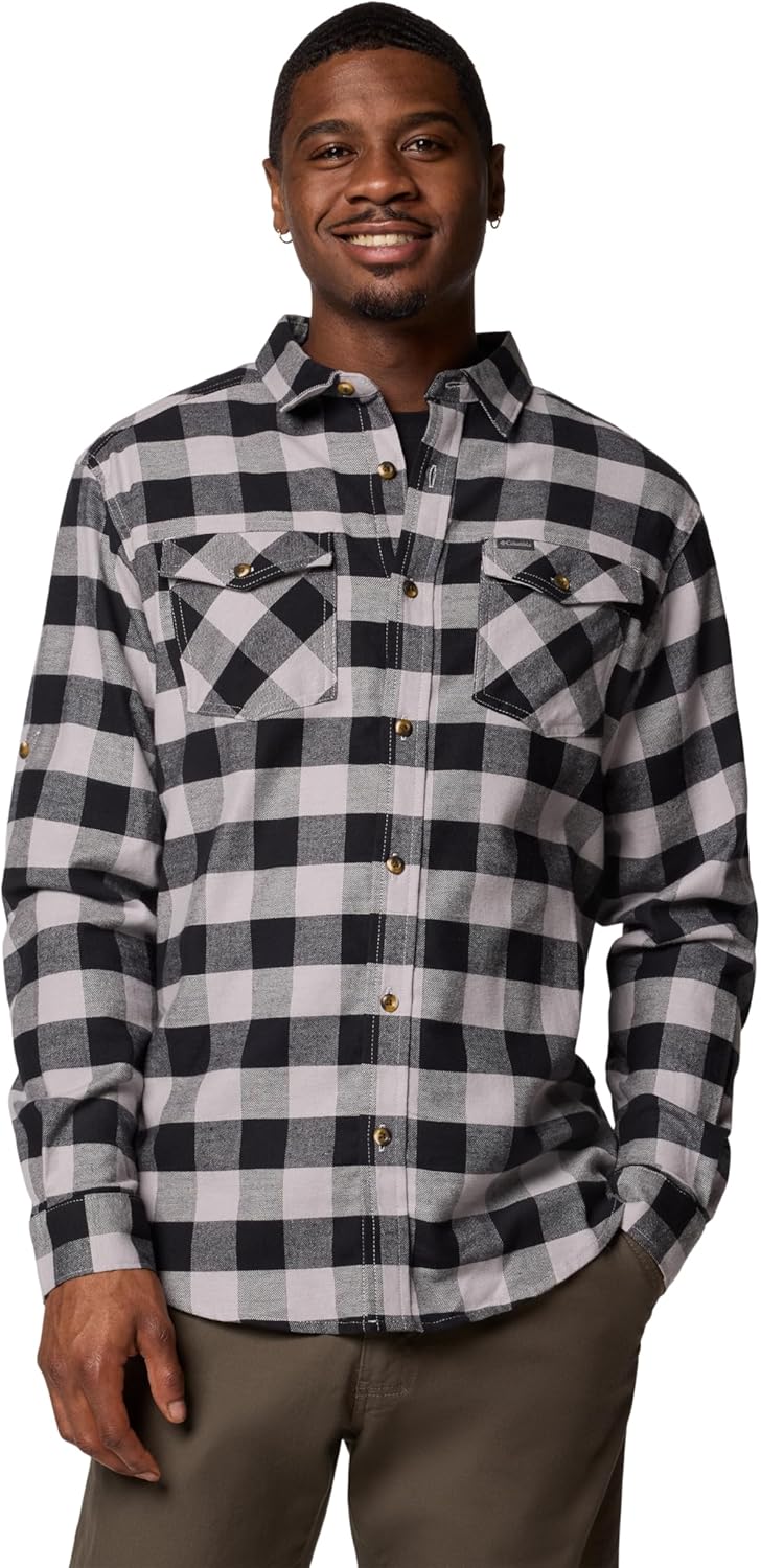 

Columbia мужская рубашка Bearmouth Springs с длинным рукавом, Columbia Grey Buffalo Check