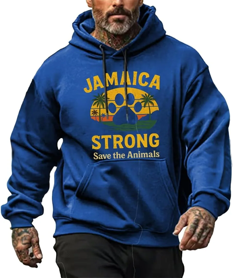 

Футболка Jamaica Strong с принтом Save The Animals CIVIZILUX