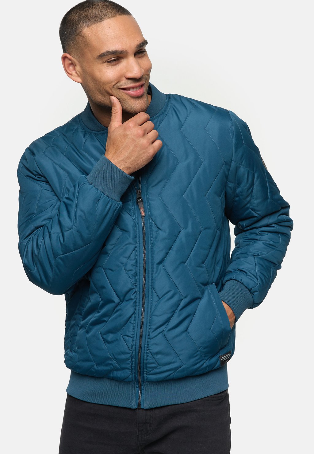 

Куртка-бомбер INGATLIN INDICODE JEANS, синий
