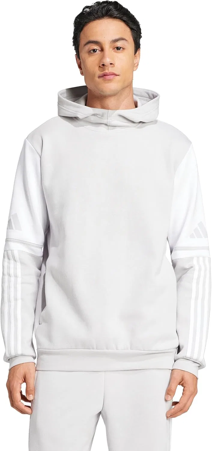 Спортивная толстовка с капюшоном adidas, Team Light Grey/White