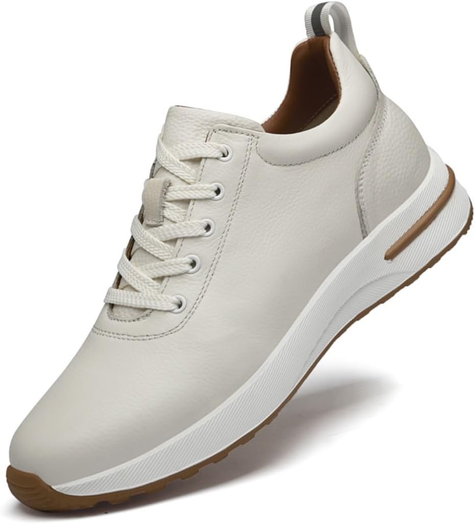 

Мужские модные кроссовки ailishabroy с дышащей тканью: повседневные туфли на скрытой подошве для уверенных в себе мужчин, белый