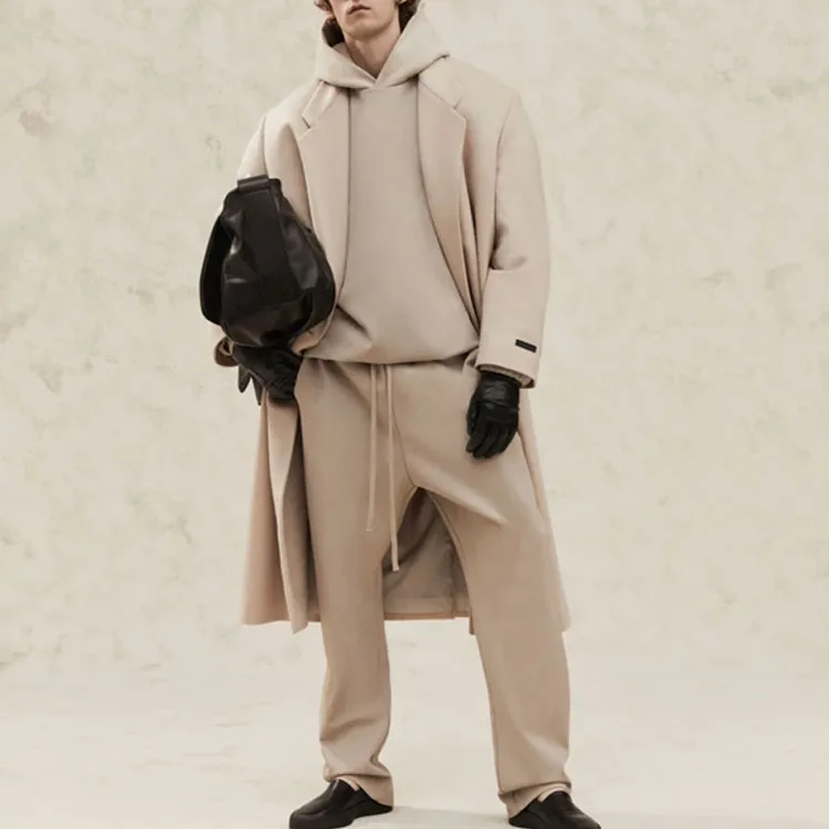 Fear Of God Брюки вязаные SS23 Eternal unisex бежевые умеренно прямые — фото 4
