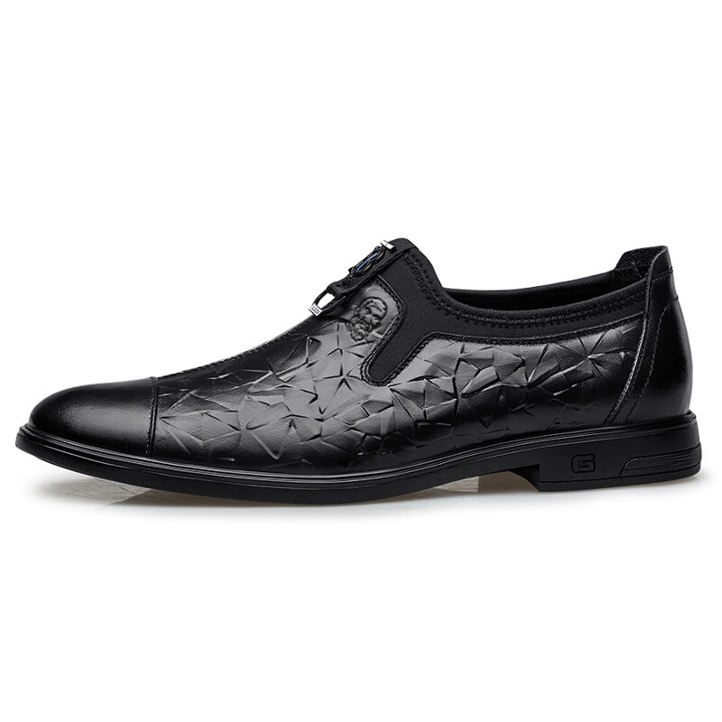 

Туфли мужские низкие Laorentou, цвет Brown embossed