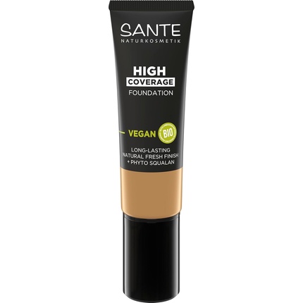 

Тональная основа с высокой степенью покрытия Natural Foundation 04 Cool Beige Vegan Sante Naturkosmetik