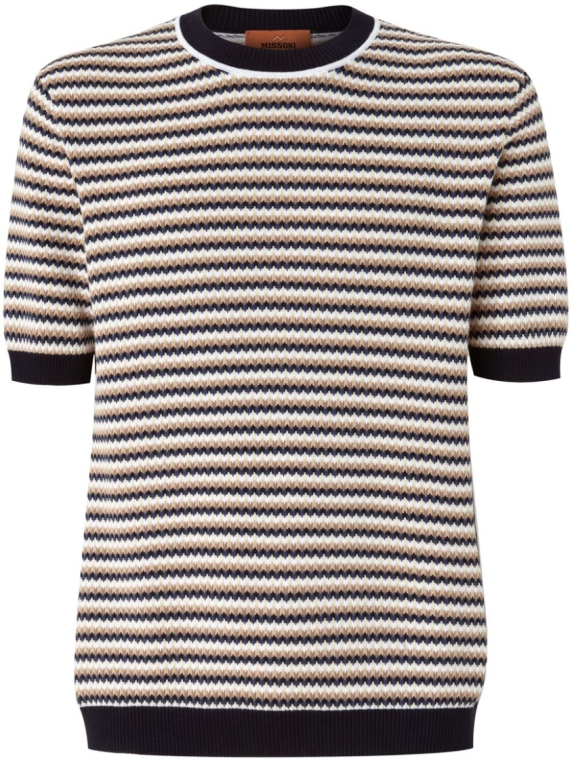 

Футболка Missoni с узором «зигзаг», нейтральный