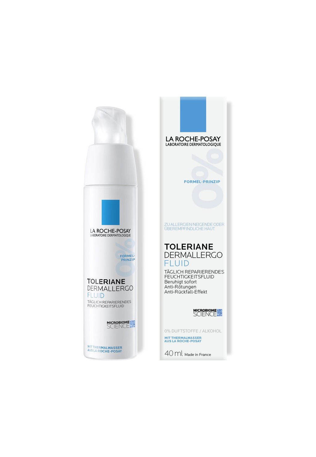 

Крем для лица LA ROCHE-POSAY FACE CARE CARING TOLERIANE DERMALLERGO FLUID, цвет weiß transparent