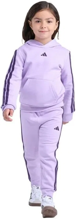Детский спортивный костюм из флиса Adidas, 2 предмета, фиолетовый