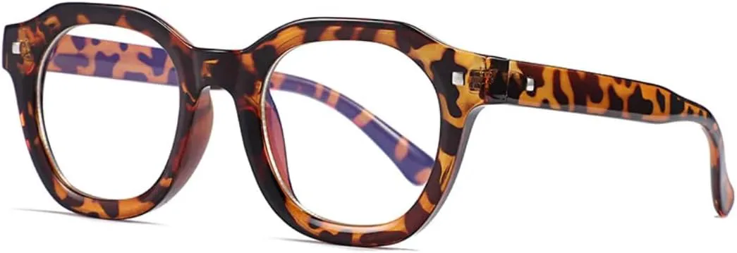 

Роскошные большие квадратные солнцезащитные очки для женщин и мужчин в винтажном стиле, панк, хип-хоп, с заклепками, солнцезащитные очки UV400 TVTBBVV, Leopard Clear