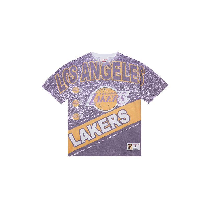 

Футболка Mitchell & Ness x NBA Los Angeles Lakers SS25 Unisex Mitchell Ness, мультиколор