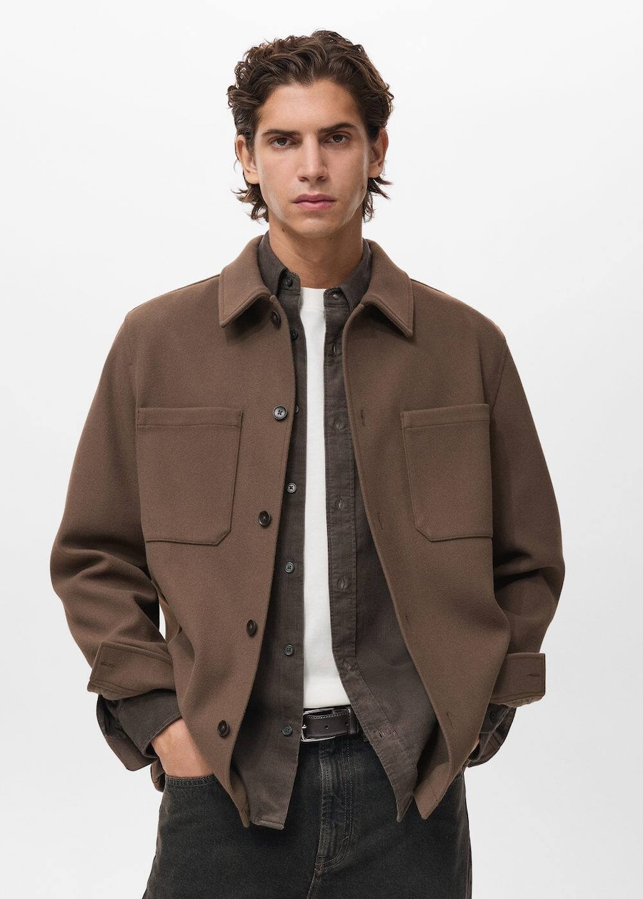 

Куртка межсезонная MANGO MAN Faber2, коричневый