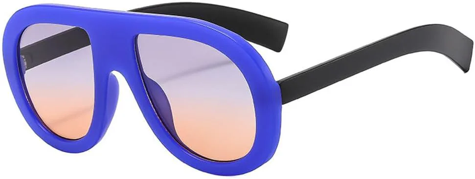 

Мужские модные солнцезащитные очки в стиле панк, двухцветные; женские градиентные солнцезащитные очки с защитой от УФ-излучения UV400 HVTVTLA, Blue Gray Orange