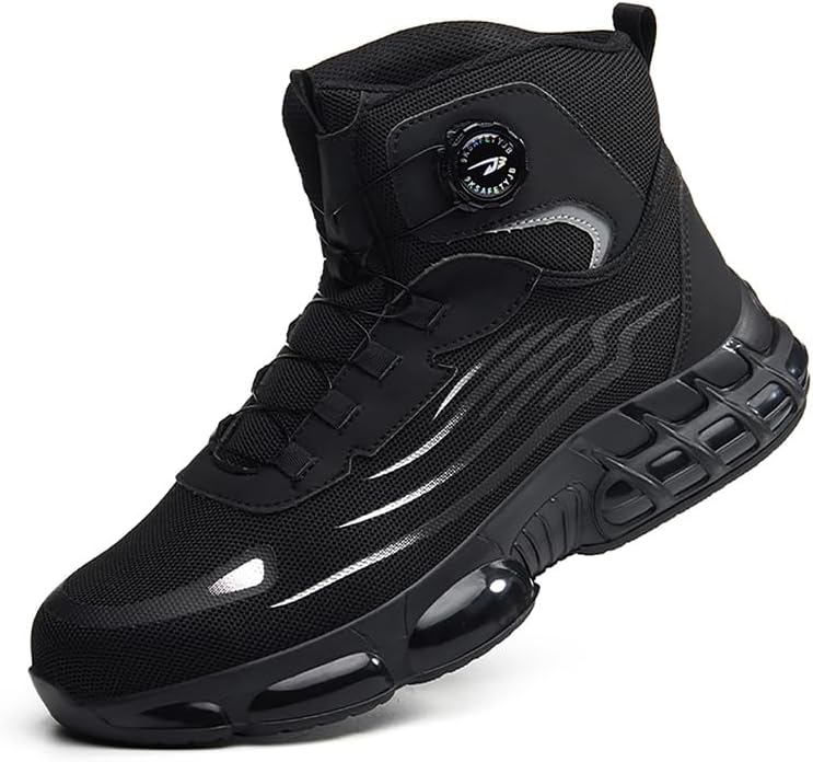 

Рабочие кроссовки со стальным носком для мужчин и женщин, легкие и удобные, для промышленной и строительной работы, защитная обувь Wycdmj, черный