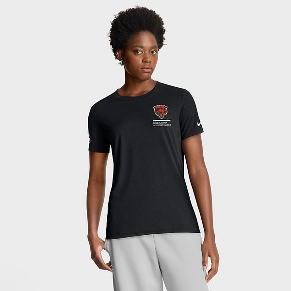 

Женская черная футболка Chicago Bears 2025 NFL Crucial Catch Tri-Blend Dri-FIT Nike, Черный, Женская черная футболка Chicago Bears 2025 NFL Crucial Catch Tri-Blend Dri-FIT Nike