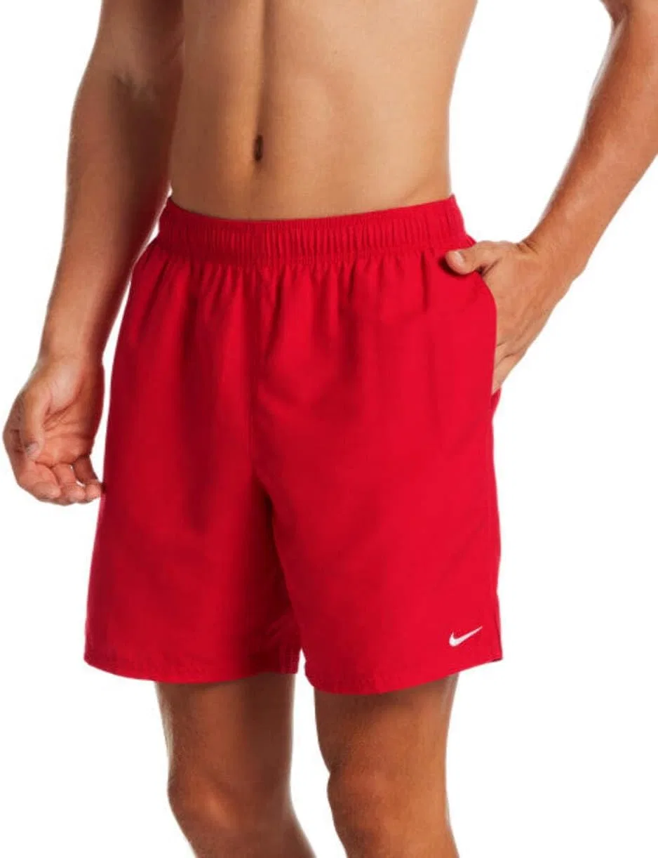 Плавки мужские, бренд Nike, цвет University Red White, 7 дюймов