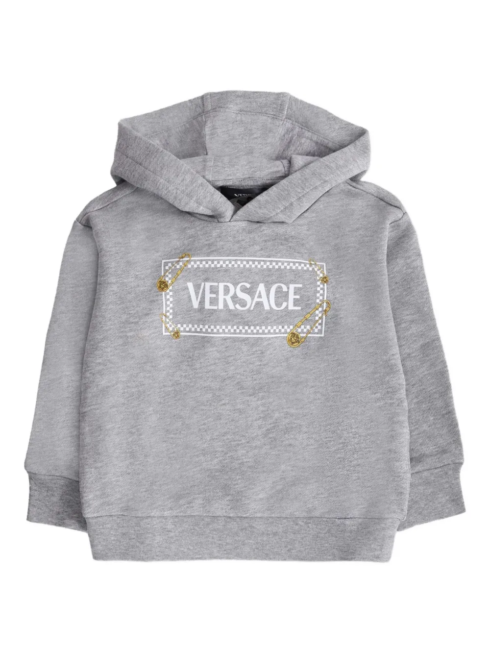 

Худи с логотипом Versace Kids, серый