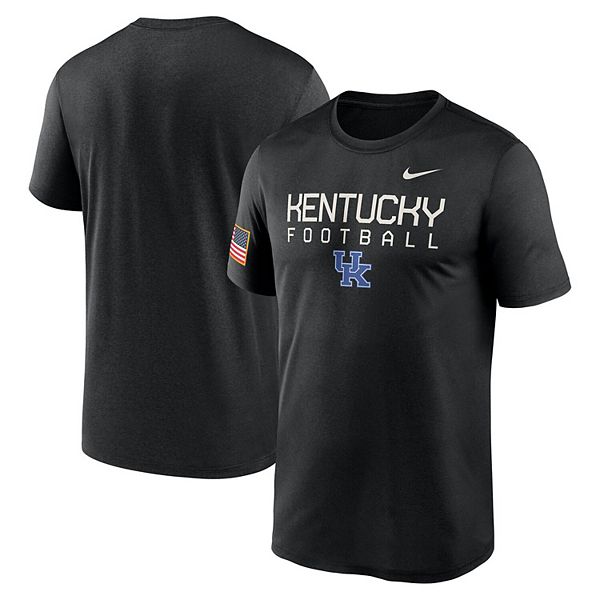 

Мужская черная футболка kentucky wildcats 2024 military appreciation legend performance Nike