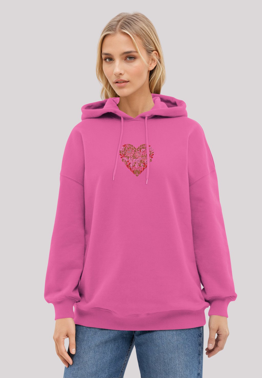 

Толстовка BLUMEN HERZ BESTICKT F4NT4STIC, розовый