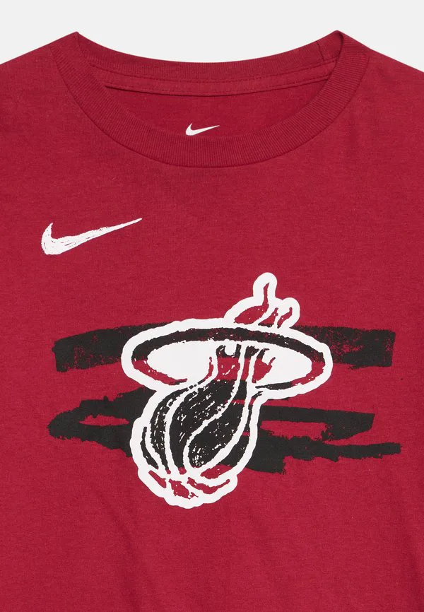 Футболка nba miami heat, клубная одежда Nike Performance, Tough Red — фото 4