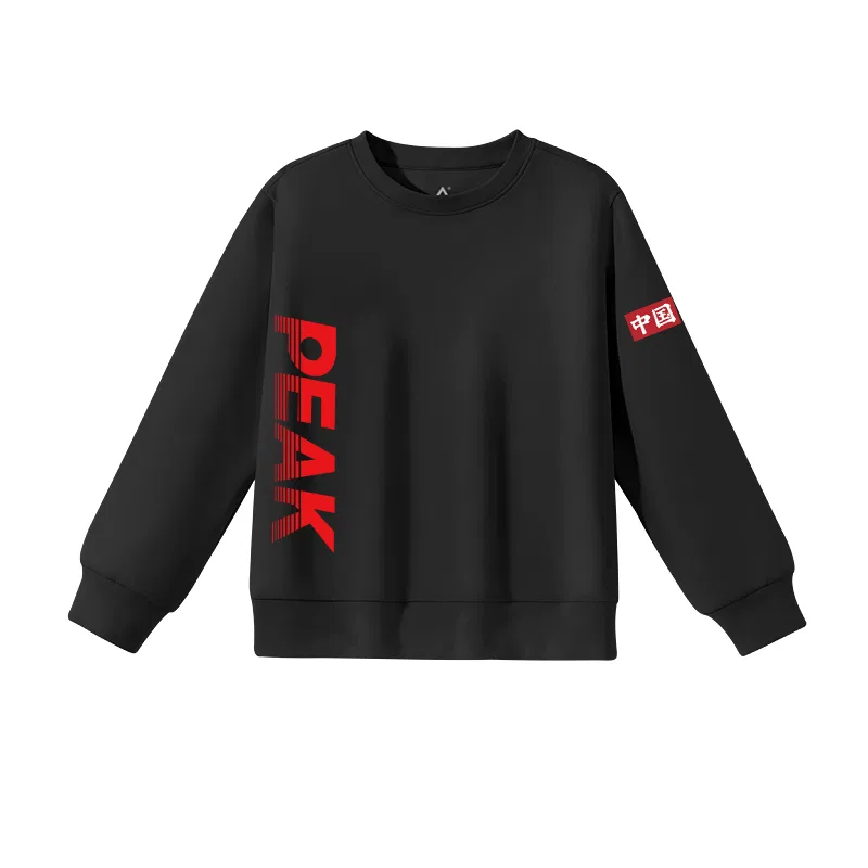 Свитшот детский с принтом PEAK черный