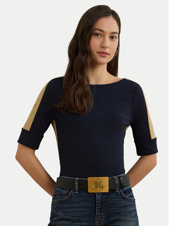 

Облегающая блузка 200963099001 Lauren Ralph Lauren, синий