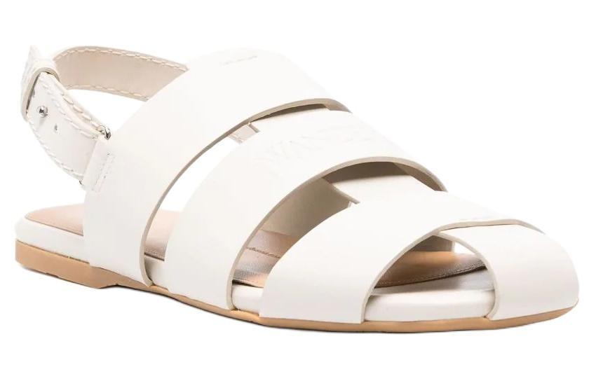 Сандалии-слингбэки рыбацкие из кожи JW Anderson, белые — фото 3