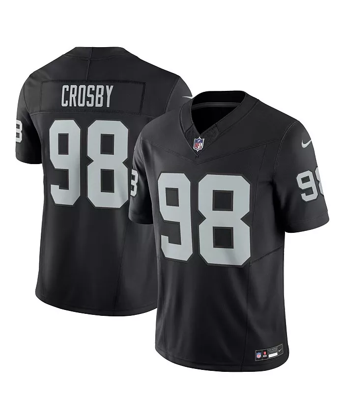 

Мужская лимитированная джерси Maxx Crosby Black Las Vegas Raiders Vapor F.U.S.E Nike