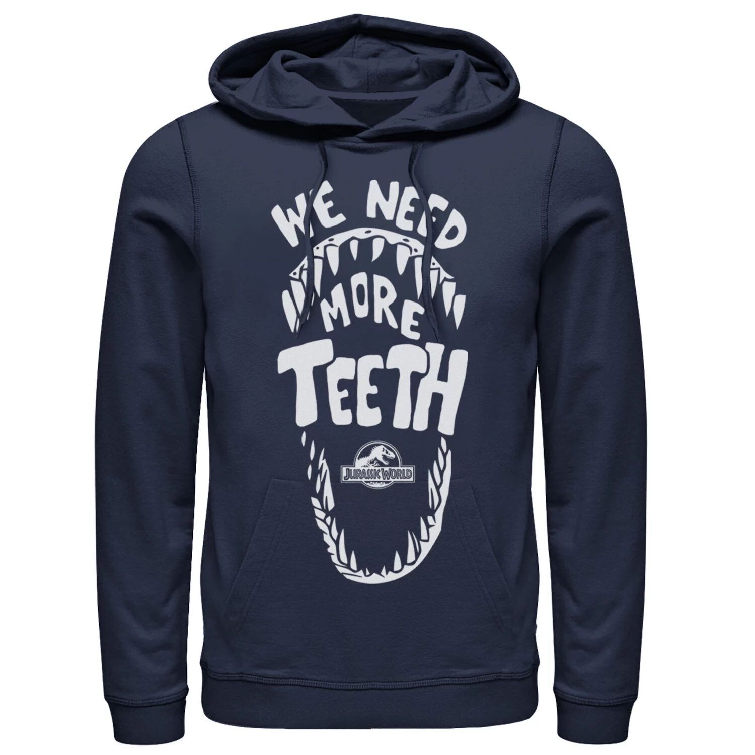 

Мужской пуловер с рисунком Jurassic World We Need More Teeth Licensed Character, синий