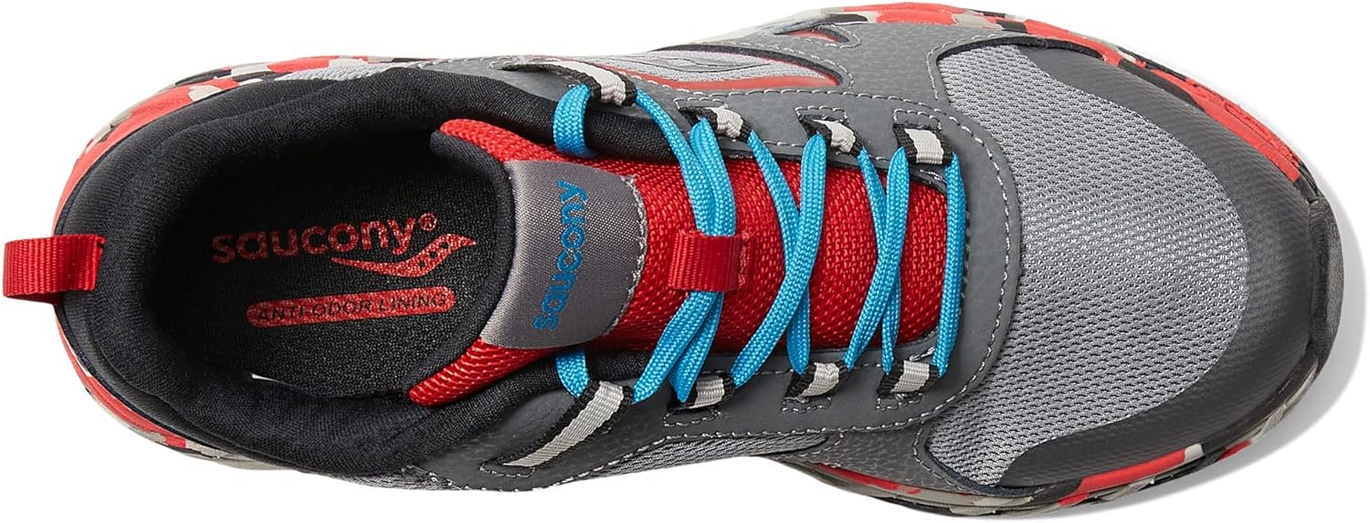 Беговые кроссовки Saucony Wind Shield 2.0, красный/серый — фото 2