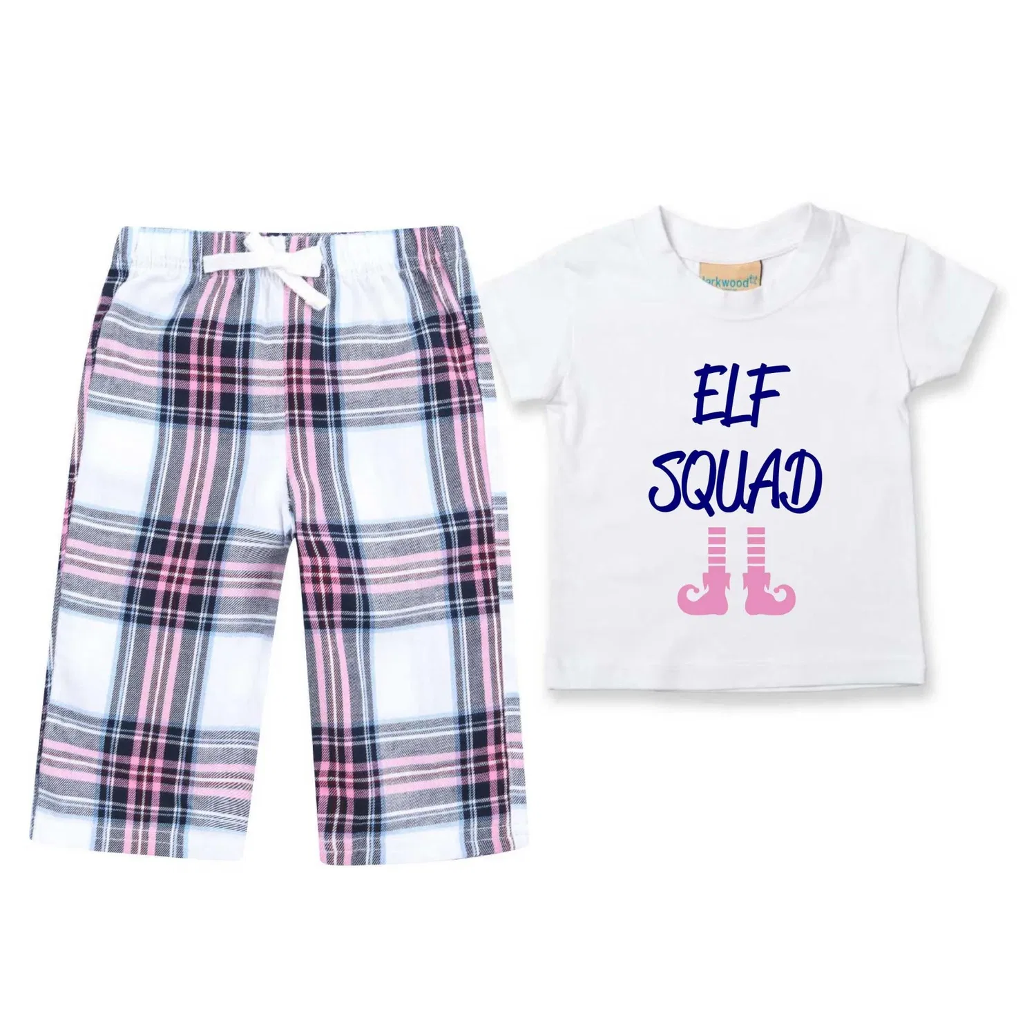Пижама детская Elf Squad Christmas Matching 60 Second Makeover, розовый