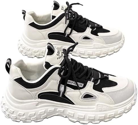 

Мужские стильные кроссовки с цветными вставками - мужская спортивная обувь, легкие, удобные и противоскользящие, дышащие кроссовки для всего дня на улице Hhhchpm, черный