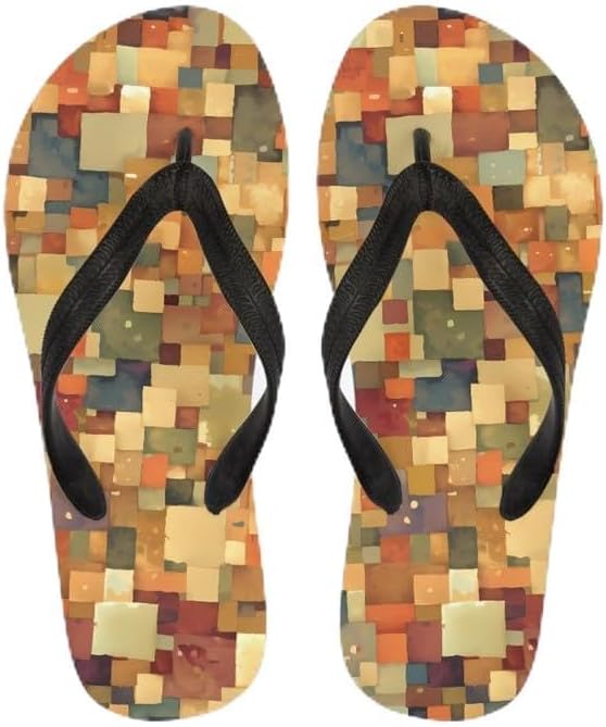 

Женские пляжные шлепанцы Semiouray с камуфляжным принтом, подсолнечник, тюльпан, легкие летние тапочки, сандалии-вьетнамки для отпуска на Гавайях, Abstract Geometrical