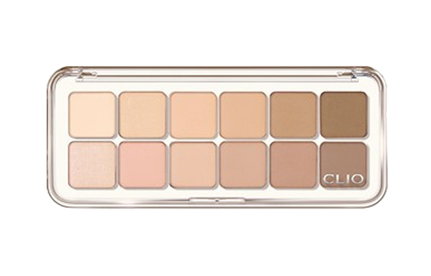 

Лёгкие тени для век 12 цветов Eye Enhancing 7.2g Clio, #08 LATTE SENIOR