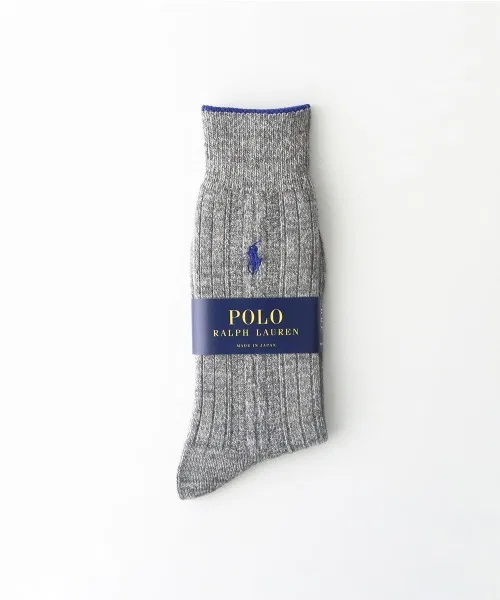 Носки POLO RALPH LAUREN с вышивкой, светлосерые