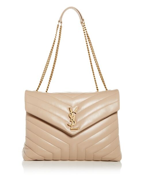 

Стеганая сумка через плечо Loulou среднего размера Saint Laurent, цвет Tan/Beige, Бежевый, Стеганая сумка через плечо Loulou среднего размера Saint Laurent, цвет Tan/Beige