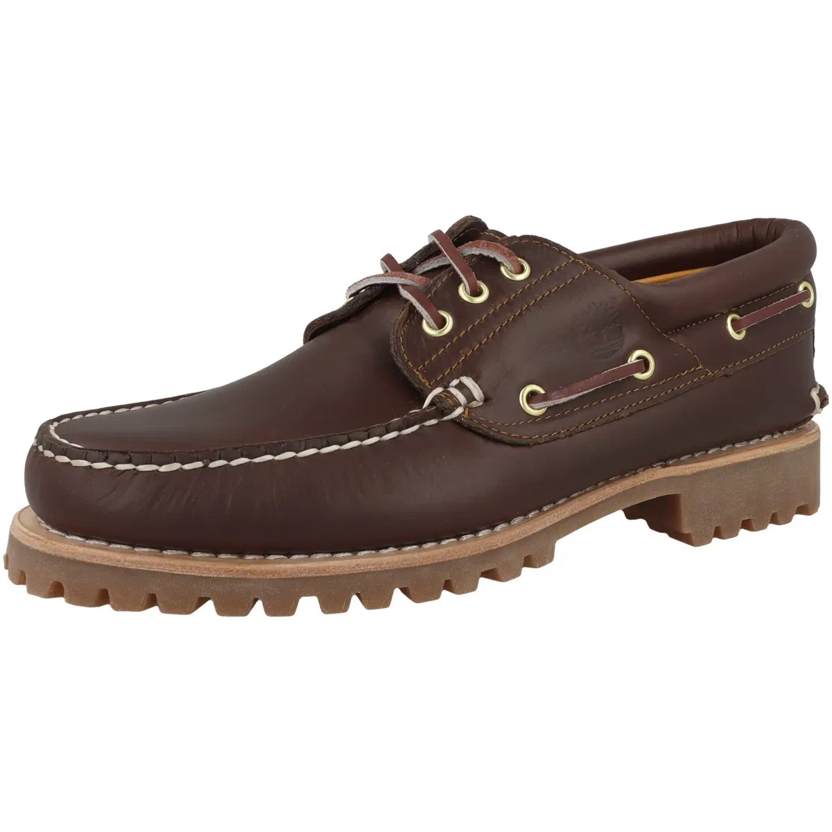 Слипперы лодочные из гладкой кожи Timberland, коричневый — фото 4