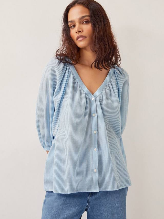 

Рубашка в полоску от эйвери Monsoon, цвет Pale Blue
