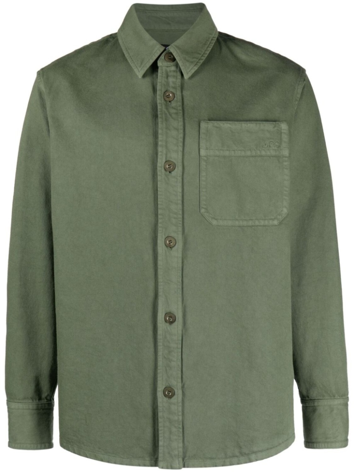 

A.P.C. рубашка Basile, зеленый